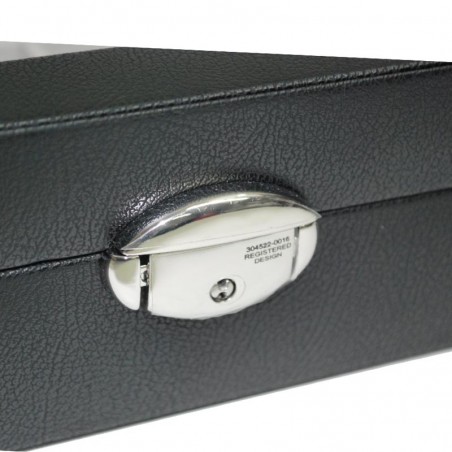 Coffret 12 montres en cuir DAVIDTS "Chrome" noir | Boite à montres collectionneur homme qualité luxe Coffret 12 montres en cuir DAVIDTS "Chrome" noir | Boite à montres collectionneur homme qualité luxe