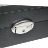 Coffret 12 montres en cuir DAVIDTS "Chrome" noir | Boite à montres collectionneur homme qualité luxe Coffret 12 montres en cuir DAVIDTS "Chrome" noir | Boite à montres collectionneur homme qualité luxe