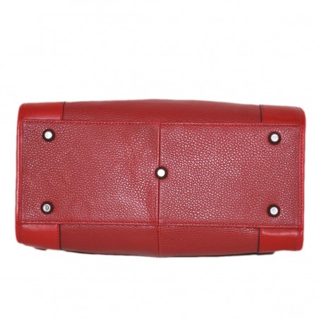 Sac à main en cuir KATANA "Doctor Bag" rouge | Sac femme style vintage pas cher Sac à main en cuir KATANA "Doctor Bag" rouge | Sac femme style vintage pas cher