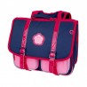 Cartable KICKERS 38 cm fille bleu/rose - face Cartable KICKERS 38 cm fille bleu/rose - face