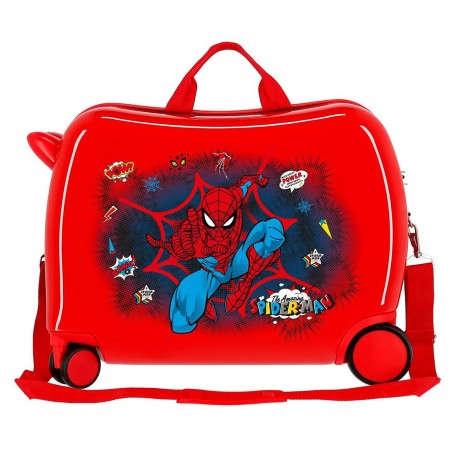 Valise trotteur SPIDERMAN "Pop" - rouge