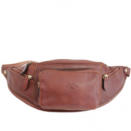 Sac banane homme en cuir KATANA marron | Pochette ceinture qualité classique pas cher Sac banane homme en cuir KATANA marron | Pochette ceinture qualité classique pas cher