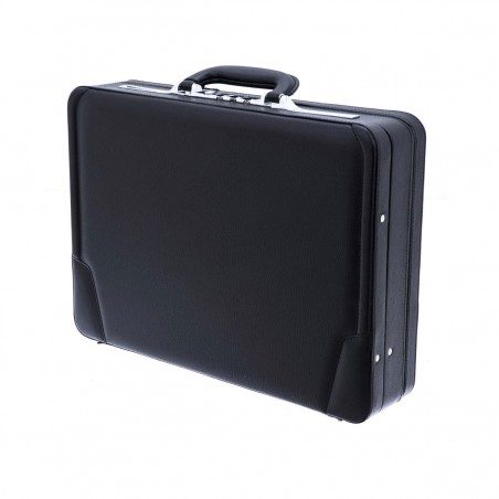 Attaché-case DAVIDTS avec soufflet - noir