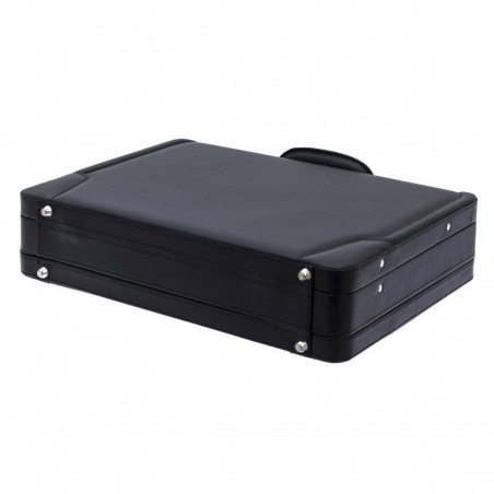 Attaché-case DAVIDTS avec soufflet - noir