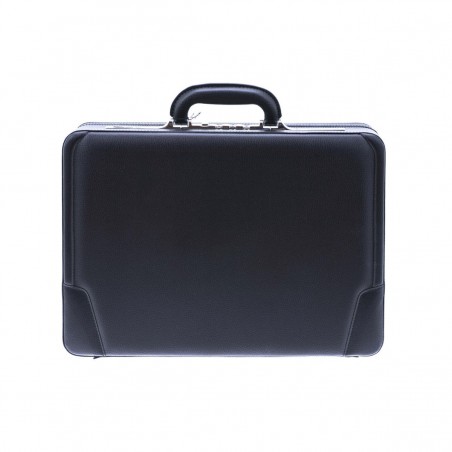 Attaché-case DAVIDTS avec soufflet - noir