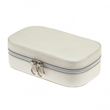 Davidts | Coffret à bijoux rectangle zip'n go beige | Boite à bijoux de voyage pratique pas cher Davidts | Coffret à bijoux rectangle zip'n go beige | Boite à bijoux de voyage pratique pas cher