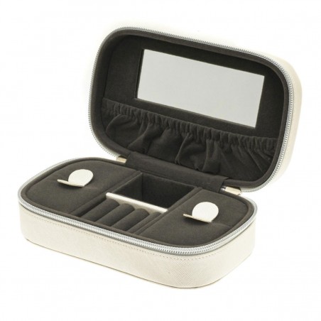 Davidts | Coffret à bijoux rectangle zip'n go beige | Boite à bijoux de voyage pratique pas cher Davidts | Coffret à bijoux rectangle zip'n go beige | Boite à bijoux de voyage pratique pas cher