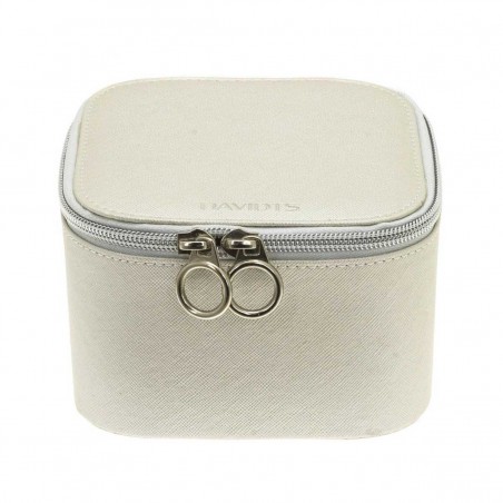 Coffret à bijoux carré DAVIDTS "Zip'n go" - beige