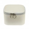 Coffret à bijoux carré DAVIDTS "Zip'n go" - beige Coffret à bijoux carré DAVIDTS "Zip'n go" - beige