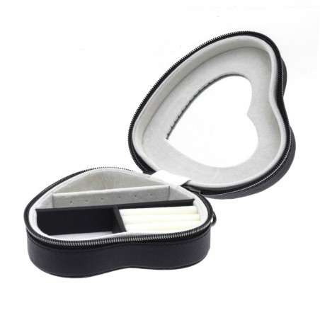 Coffret à bijoux coeur DAVIDTS "Zip'n go" - noir Coffret à bijoux coeur DAVIDTS "Zip'n go" - noir