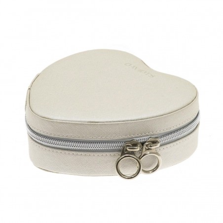 Coffret à bijoux coeur DAVIDTS "Zip'n go" - beige Coffret à bijoux coeur DAVIDTS "Zip'n go" - beige