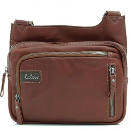 Sacoche homme en cuir KATANA marron | Petite besace en cuir sauvage style classique qualité pas cher Sacoche homme en cuir KATANA marron | Petite besace en cuir sauvage style classique qualité pas cher