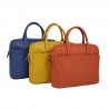 Cartable porte-documents et ordinateur femme en cuir KATANA - bleu vif Cartable porte-documents et ordinateur femme en cuir KATANA - bleu vif
