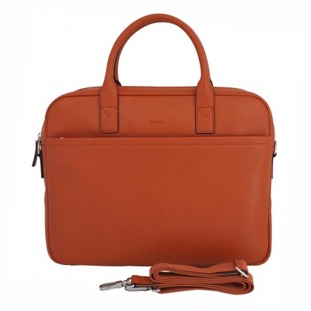 Cartable femme en cuir KATANA - orange