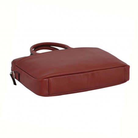 Cartable femme en cuir KATANA - rouge