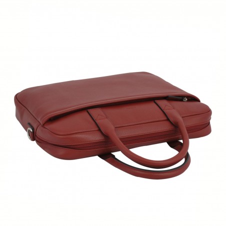 Cartable femme en cuir KATANA - rouge