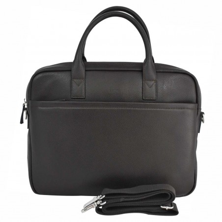 Cartable femme en cuir KATANA - marron foncé