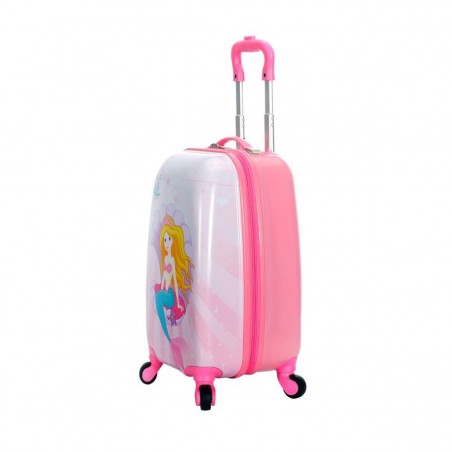 Valise enfant SNOWBALL "Sirène" - rose