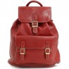Sac à dos en cuir gras KATANA M rouge | Bagage femme style classique intemporel cuir de qualité Sac à dos en cuir gras KATANA M rouge | Bagage femme style classique intemporel cuir de qualité