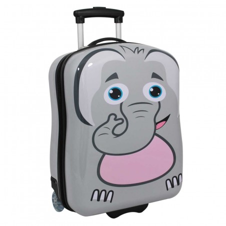 Valise enfant SNOWBALL "Éléphant" - gris