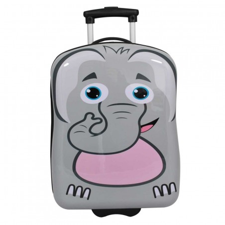 Valise enfant SNOWBALL "Éléphant" - gris