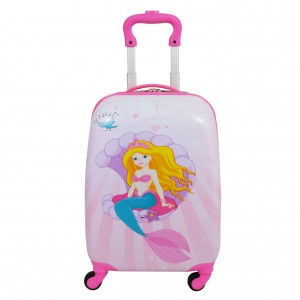 Valise enfant SNOWBALL "Sirène" - rose