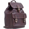 Sac à dos en cuir gras KATANA M marron foncé chocolat | Bagage femme style classique intemporel cuir de qualité Sac à dos en cuir gras KATANA M marron foncé chocolat | Bagage femme style classique intemporel cuir de qualité