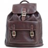 Sac à dos en cuir gras KATANA M marron foncé chocolat | Bagage femme style classique intemporel cuir de qualité Sac à dos en cuir gras KATANA M marron foncé chocolat | Bagage femme style classique intemporel cuir de qualité