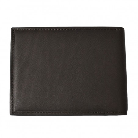 Portefeuille en cuir KATANA protection RFID - marron foncé Portefeuille en cuir KATANA protection RFID - marron foncé