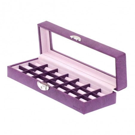 Coffret à bagues DAVIDTS "Euclide" - lilas Coffret à bagues DAVIDTS "Euclide" - lilas