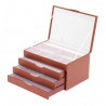 Coffret à bijoux DAVIDTS "Solid" - cognac Coffret à bijoux DAVIDTS "Solid" - cognac