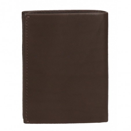 Portefeuille en cuir PEPE JEANS "Fair" - marron foncé Portefeuille en cuir PEPE JEANS "Fair" - marron foncé