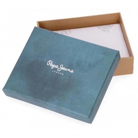 Portefeuille en cuir PEPE JEANS "Fair" - marron foncé Portefeuille en cuir PEPE JEANS "Fair" - marron foncé