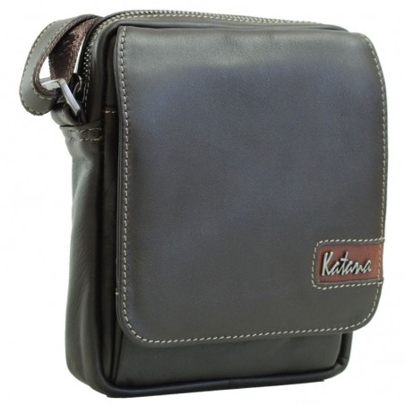 Sacoche bandoulière homme Cuir - Chocolat Sacoche bandoulière homme Cuir - Chocolat