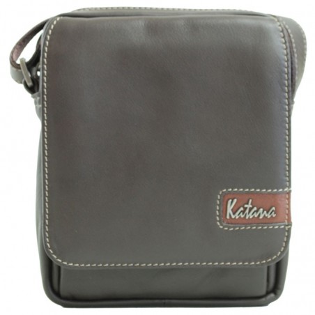 Sacoche bandoulière homme Cuir - Chocolat Sacoche bandoulière homme Cuir - Chocolat