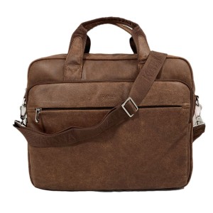 Sacoche ordinateur 15" en cuir KATANA -  marron