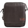 Besace bandoulière homme Cuir - Chocolat Besace bandoulière homme Cuir - Chocolat