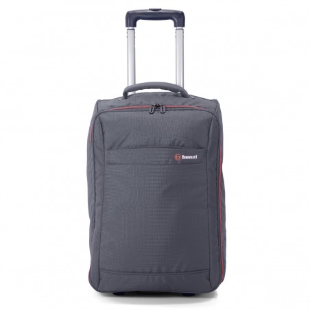 Valise cabine pliable 2 roues BENZI "New" - gris