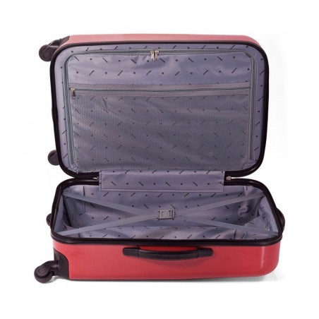 Valise 60cm imprimée BENZI "Motor Bike" rouge biker motard