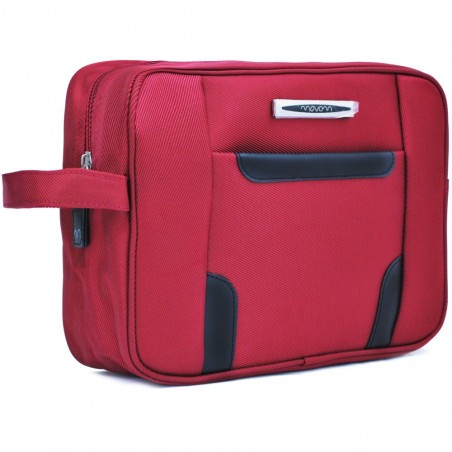 Trousse de toilette classique MOVOM rouge | Bagage homme femme solide pas cher