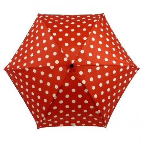 Parapluie pliant LE PARAPLUIE FRANÇAIS "mini pois" - rouge