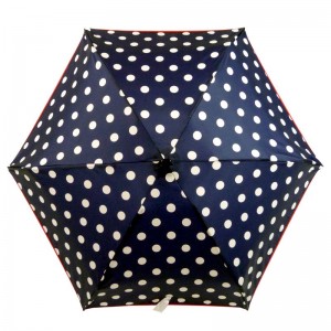Parapluie pliant LE PARAPLUIE FRANÇAIS "mini pois" - bleu