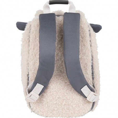 Petit sac à dos peluche enfant crèche L'ÉCOLE DES TANN'S "Mouton" gris