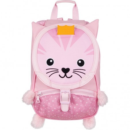 Petit sac à dos enfant crèche L'ÉCOLE DES TANN'S "Chat" rose