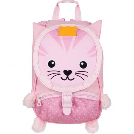 Petit sac à dos enfant crèche L'ÉCOLE DES TANN'S "Chat" rose