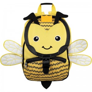 Petit sac à dos enfant crèche L'ÉCOLE DES TANN'S "Abeille" jaune