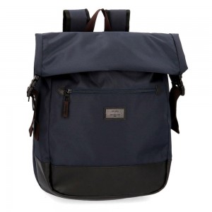 Sac à dos ordinateur 15,6" homme PEPE JEANS LONDON "Lambert" bleu marine