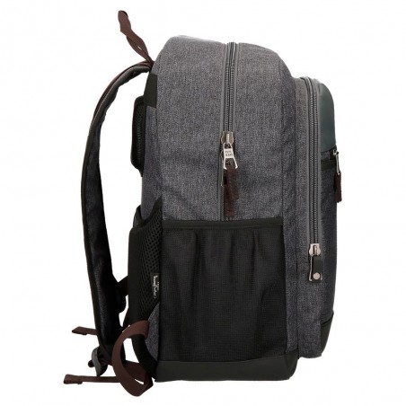 Sac à dos ordinateur 15,6" homme PEPE JEANS LONDON "Irvin" gris chiné