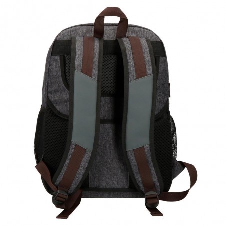 Sac à dos ordinateur 15,6" homme PEPE JEANS LONDON "Irvin" gris chiné Sac à dos ordinateur 15,6" homme PEPE JEANS LONDON "Irvin" gris chiné