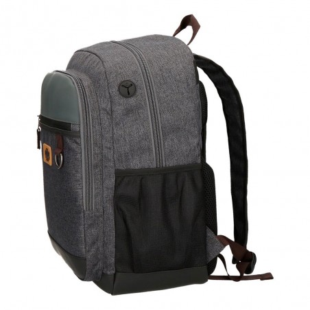 Sac à dos ordinateur 15,6" homme PEPE JEANS LONDON "Irvin" gris chiné